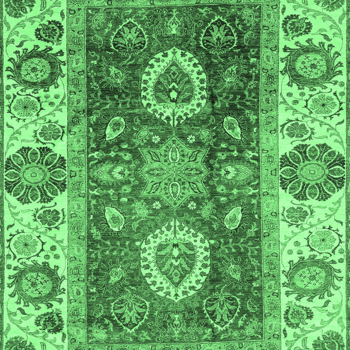 Machine Washable Abstract Emerald Green Modern Area Rugs, wshabs3717emgrn