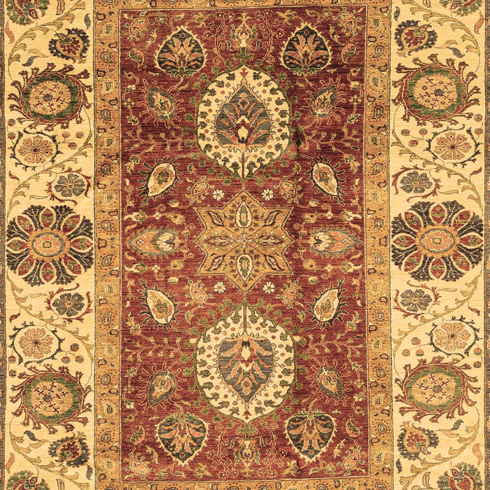Abstract Brown Modern Rug, abs3717brn