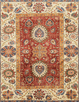 Abstract Yellow Modern Rug, abs3717