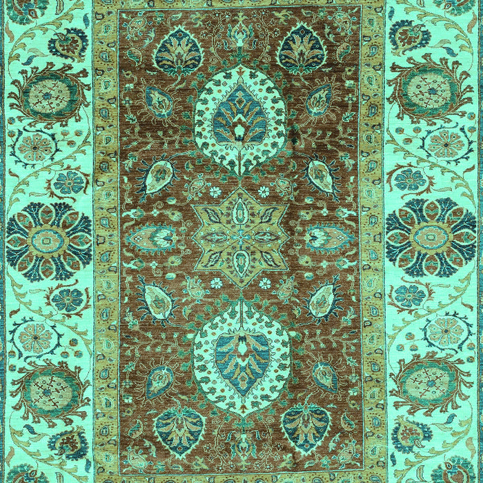 Abstract Turquoise Modern Rug, abs3717turq