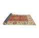 Sideview of Abstract Red Modern Rug, abs3718