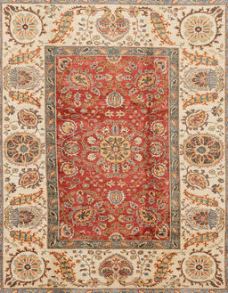Abstract Red Modern Rug, abs3718