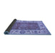 Sideview of Abstract Blue Modern Rug, abs3718blu