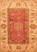 Abstract Orange Modern Rug, abs3718org