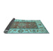 Sideview of Abstract Light Blue Modern Rug, abs3718lblu