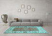 Machine Washable Abstract Light Blue Modern Rug in a Living Room, wshabs3718lblu