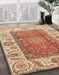 Machine Washable Abstract Red Rug in a Family Room, wshabs3718