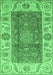 Abstract Emerald Green Modern Rug, abs3718emgrn