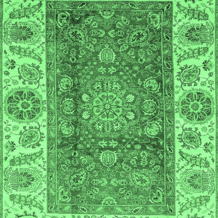 Abstract Emerald Green Modern Rug, abs3718emgrn