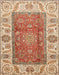 Machine Washable Abstract Red Rug, wshabs3718