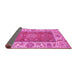 Sideview of Abstract Pink Modern Rug, abs3718pnk