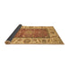 Sideview of Abstract Brown Modern Rug, abs3718brn