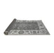 Sideview of Abstract Gray Modern Rug, abs3718gry