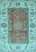 Abstract Light Blue Modern Rug, abs3718lblu