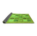 Sideview of Abstract Green Modern Rug, abs3719grn