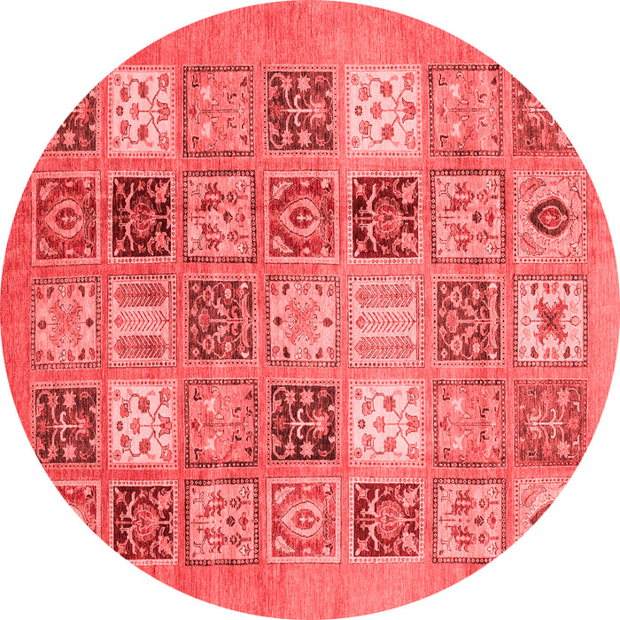 Machine Washable Abstract Red Modern Rug, wshabs3719red