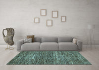 Machine Washable Abstract Light Blue Modern Rug, wshabs371lblu