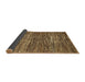 Sideview of Abstract Brown Modern Rug, abs371brn