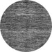 Round Abstract Gray Modern Rug, abs371gry