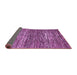 Sideview of Abstract Purple Modern Rug, abs371pur