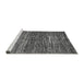 Sideview of Machine Washable Abstract Gray Modern Rug, wshabs371gry