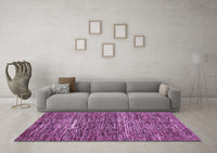 Machine Washable Abstract Purple Modern Rug, wshabs371pur