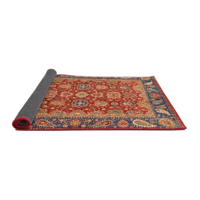 Sideview of Abstract Red Oriental Rug, abs3720