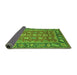 Sideview of Oriental Green Traditional Rug, abs3720grn