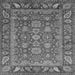 Square Oriental Gray Traditional Rug, abs3720gry