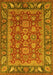 Oriental Yellow Traditional Rug, abs3720yw