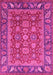 Machine Washable Oriental Pink Traditional Rug, wshabs3720pnk