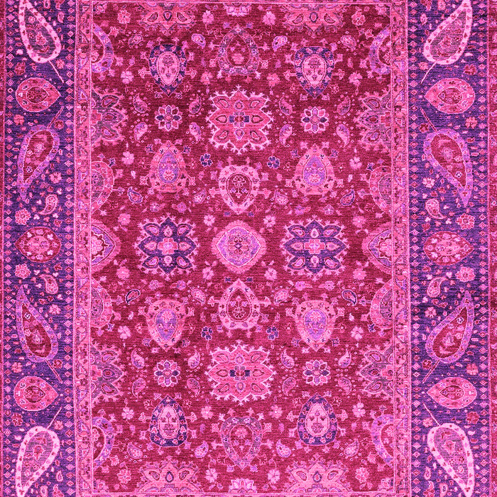Machine Washable Oriental Pink Traditional Rug, wshabs3720pnk