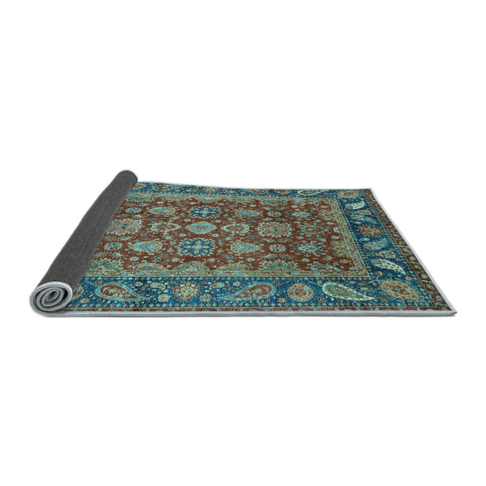 Sideview of Oriental Light Blue Traditional Rug, abs3720lblu