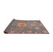 Sideview of Abstract Rosy Purple Oriental Rug, abs3721