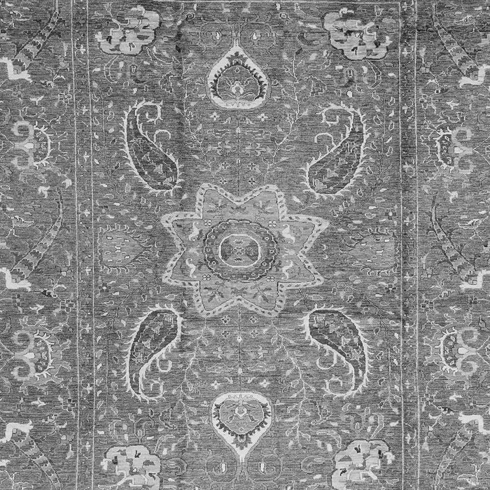 Machine Washable Oriental Gray Traditional Rug, wshabs3721gry