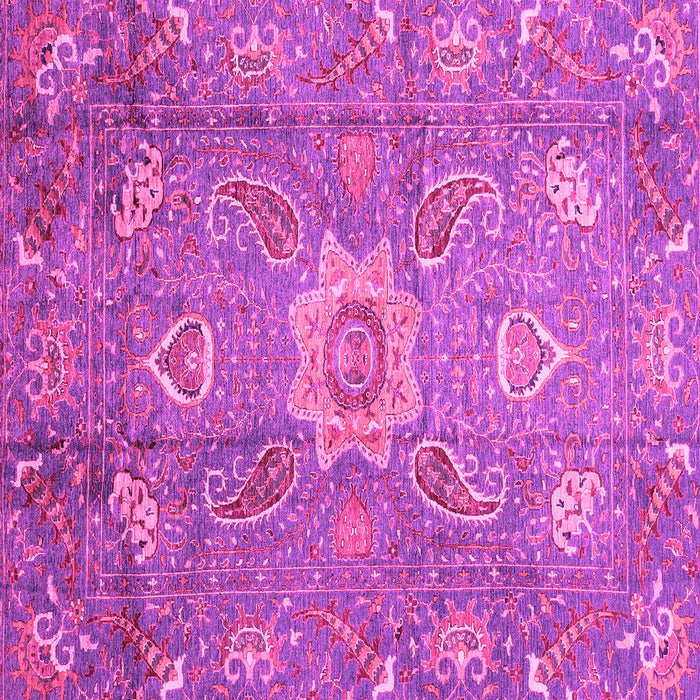 Square Oriental Pink Traditional Rug, abs3721pnk