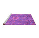 Sideview of Machine Washable Oriental Purple Traditional Area Rugs, wshabs3721pur