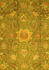 Oriental Yellow Traditional Rug, abs3721yw