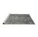 Sideview of Machine Washable Oriental Gray Traditional Rug, wshabs3721gry