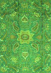 Oriental Green Traditional Rug, abs3721grn