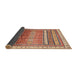 Sideview of Abstract Red Modern Rug, abs3722