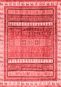 Abstract Red Modern Rug, abs3722red