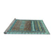 Sideview of Machine Washable Abstract Light Blue Modern Rug, wshabs3722lblu