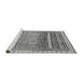 Sideview of Machine Washable Abstract Gray Modern Rug, wshabs3722gry