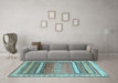 Machine Washable Abstract Light Blue Modern Rug in a Living Room, wshabs3722lblu