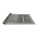 Sideview of Abstract Gray Modern Rug, abs3722gry