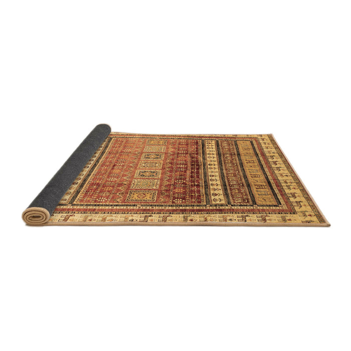 Sideview of Abstract Brown Modern Rug, abs3722brn