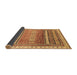 Sideview of Abstract Brown Modern Rug, abs3722brn