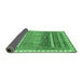 Sideview of Abstract Emerald Green Modern Rug, abs3722emgrn