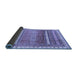 Sideview of Abstract Blue Modern Rug, abs3722blu